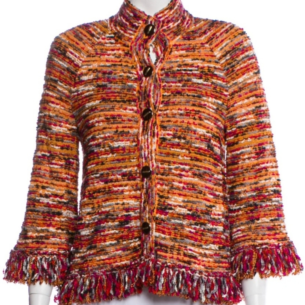 St. John Tweed Pattern Jacket